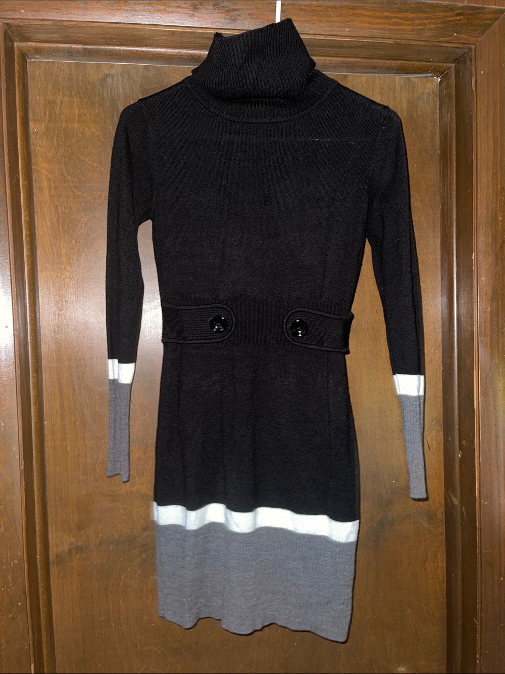 A. Byer Black Knit Turtleneck Sweater